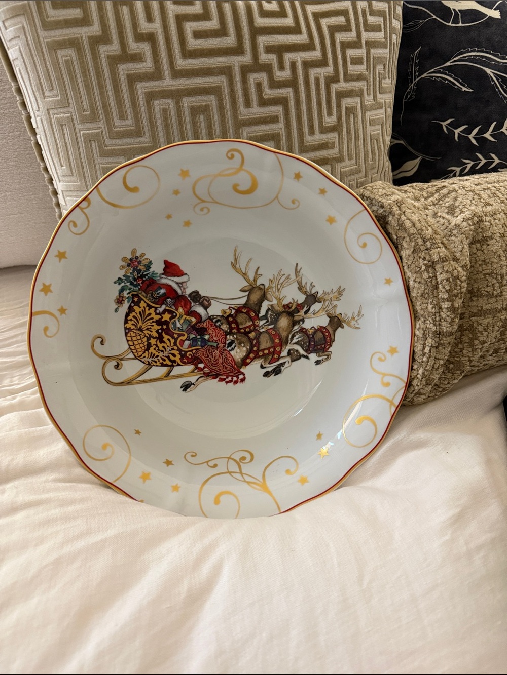 Williams Sonoma serving bowl " 'Twas the Night Before Christmas "